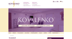 Desktop Screenshot of kovalenkoklinika.hu